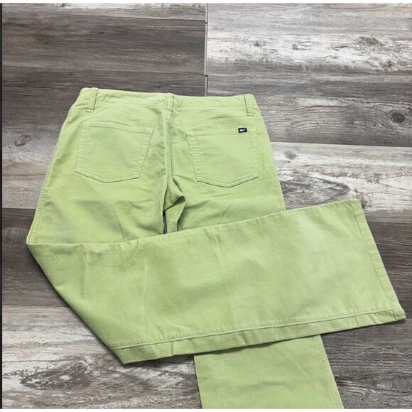 Vineyard Vines Pastel Green Womens‎ 4 Midrise Kick Flare Cords Corduroy Pants - Picture 1 of 10